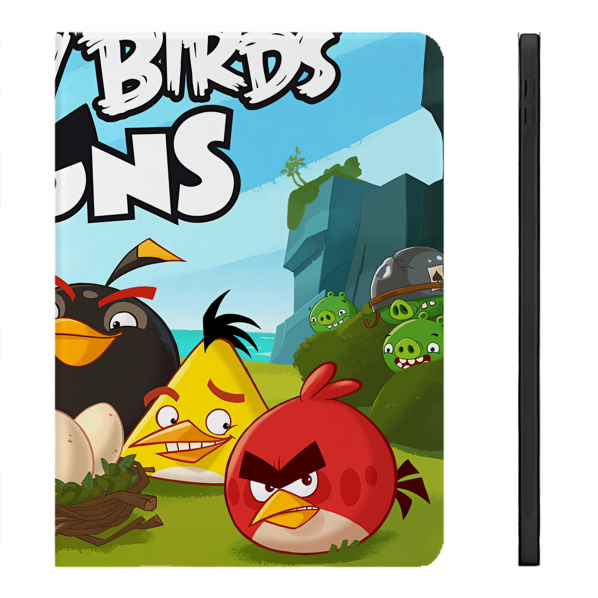 （画像用） Angry Birds アングリーバード IPadケース ペンホルダー付き ブックスタイルデザイン